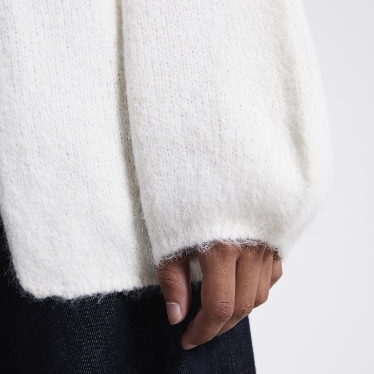 Open knit cardigan "Samantha" Off white